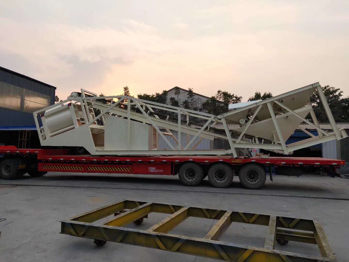 YHZS35 mobile batching plant project configuration