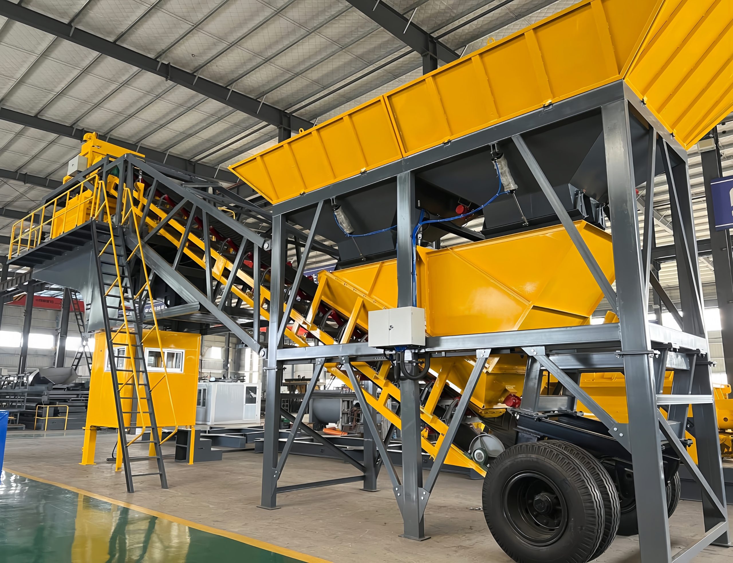 YHZS60 mobile batching plant project configuration